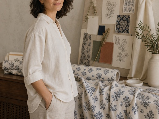 A natural working portrait at the studio table.