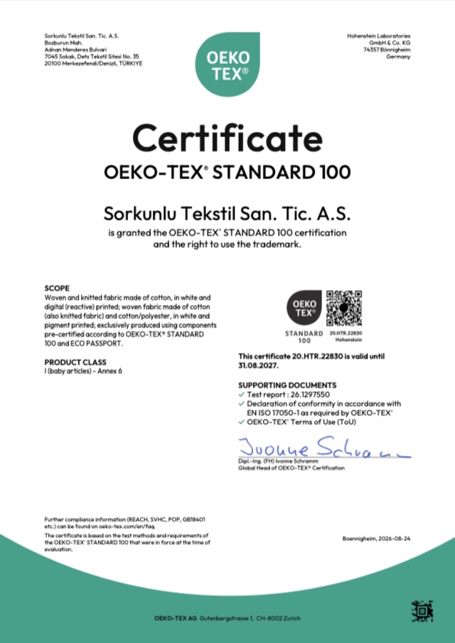 Certificate 20.HTR.22830, first page