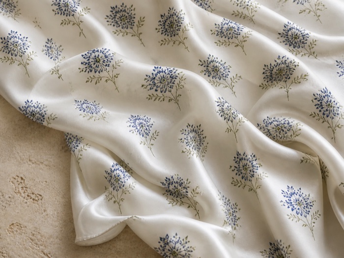 Lyocell-based quality: heavy but fluid drape with a cool, smooth face.