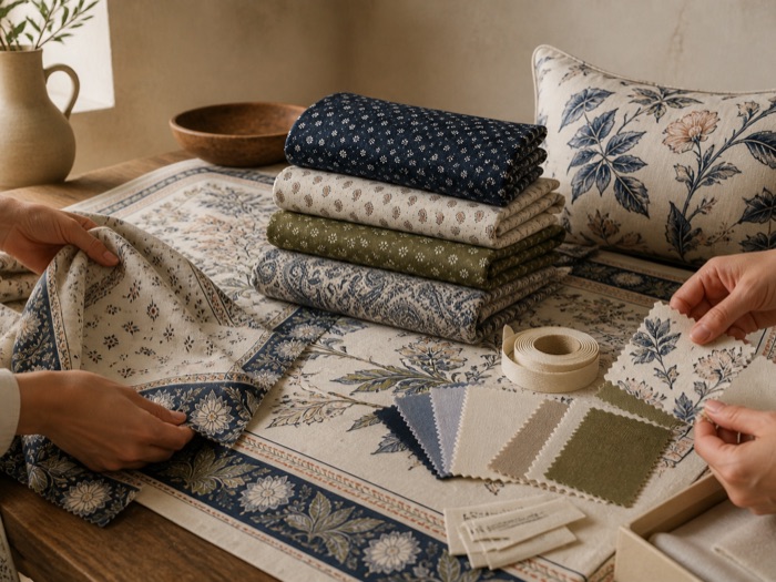 A private-label collection laid out for review before production.
